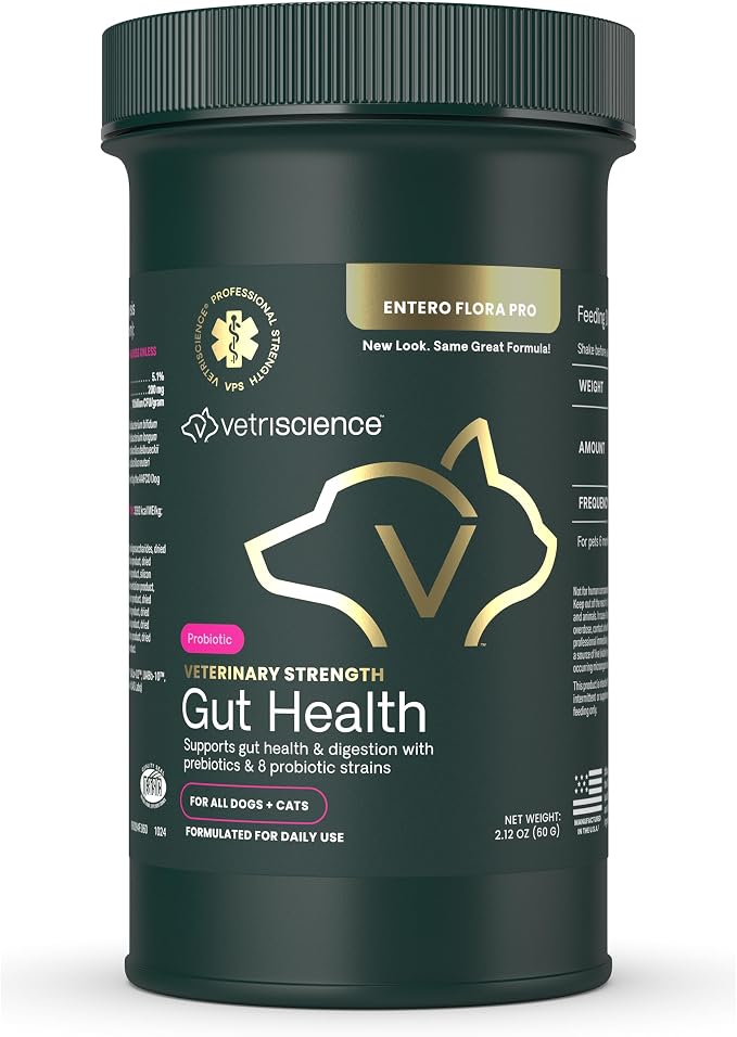 VetriScience Veterinary Strength Gut Health Powder, 60 Servings
