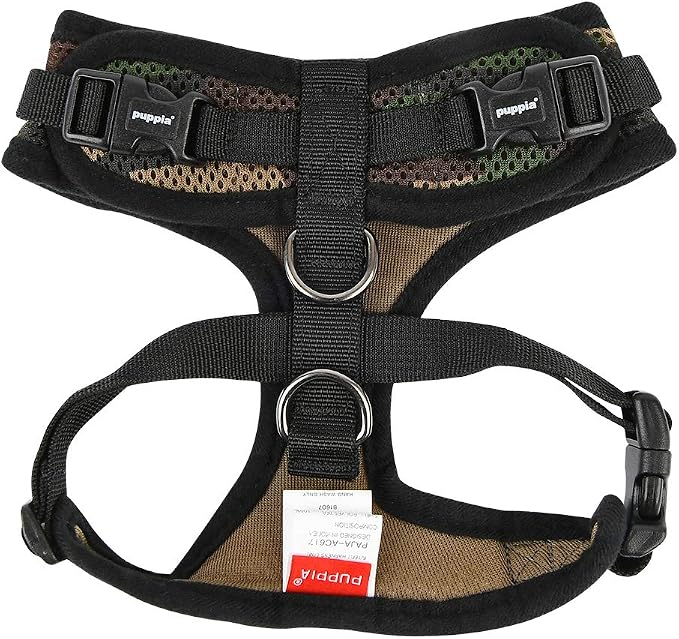 Puppia Authentic Puppia Ritefit Harness With Adjustable Neck, Camo, Small