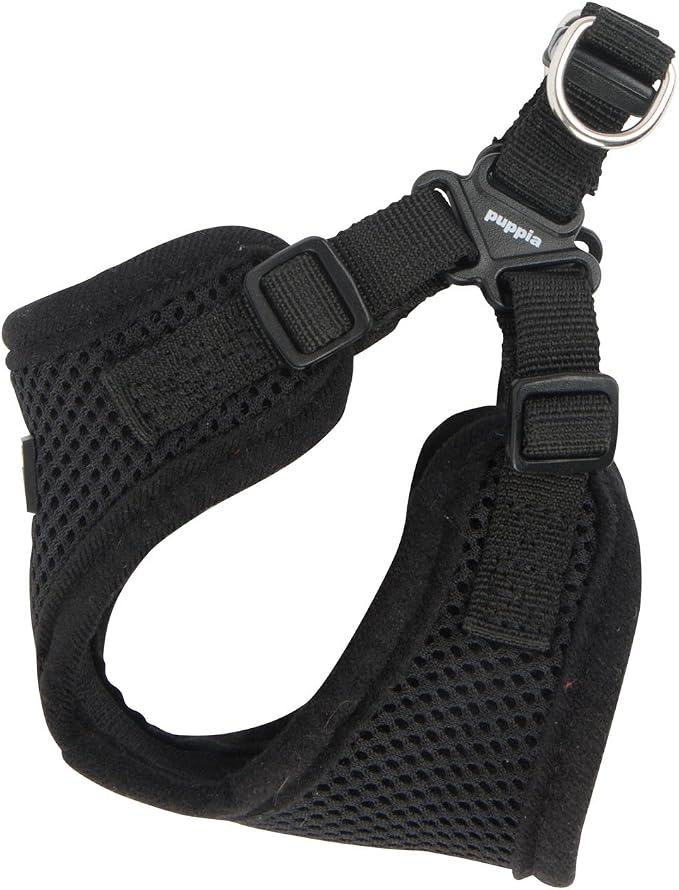Puppia PARA-HC1533-BK-XL Black Soft Harness C Pet-Vest-Harnesses, X-Large (Pack of 2)
