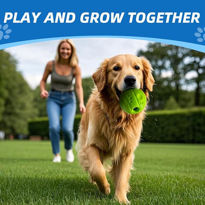 Dog Toys Ball, Interactive, M, 3.46 in (8.8 cm) | No Paint, Gibbering Sound, Surface Concave Lines