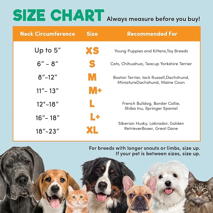 BENCMATE Inflatable Dog Cone Collar Alternative After Surgery Medium | Soft Dog Cone for Small Medium Large Dogs and Cats, Doggie Neck Donut Recovery ECollar to Stop Licking,HeartShape