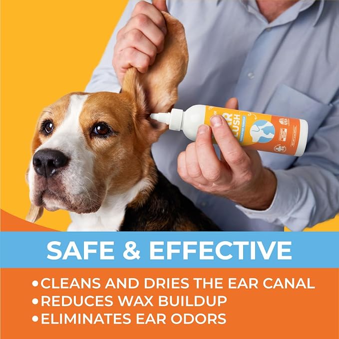 Paw Science Dog Ear Cleaner - Cat & Dog Ear Infection Treatment - Medicated Pet Ear Wash, Flush, and Cleaning Solution for Dogs and Cats - Remedy for Itchy Yeast Relief