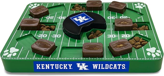 NCAA Puzzle Toy Slow Feeder, Puzzle Treat Dog Toy, Interactive Dog Treat Toy, Dog Puzzle Feeding Slow Toy (Kentucky Wildcats)