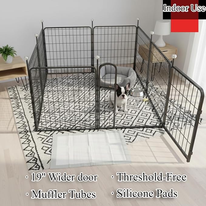 Rustproof Puppy Playpen Add-On Panels, 24in 2 Panels