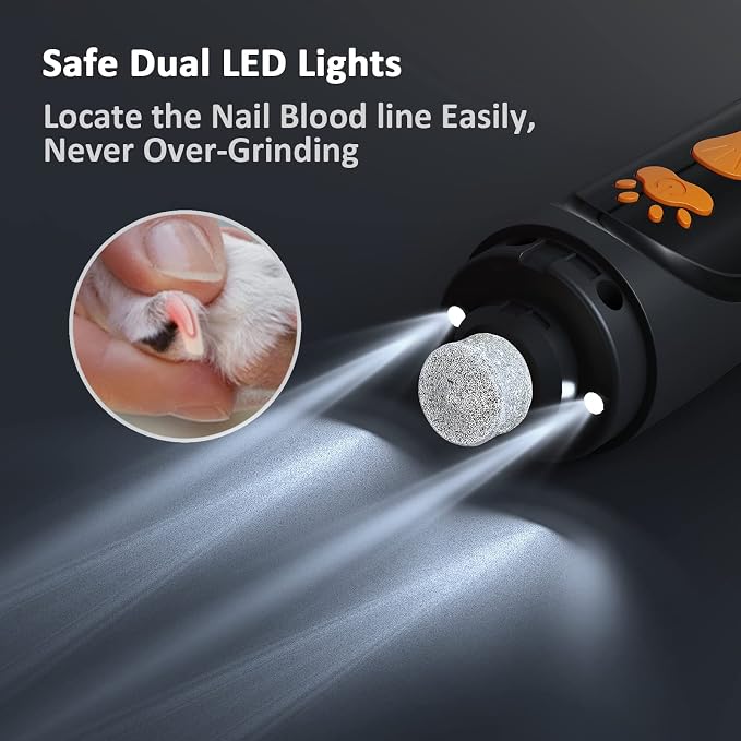 YABIFE Dog Nail Trimmers & Clippers Kit with Light