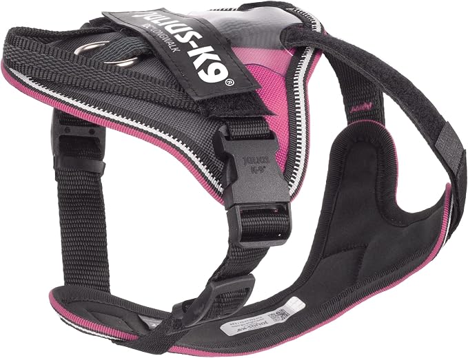 IDC Longwalk Y-Harness, Pink-Gray, Size: 2XS