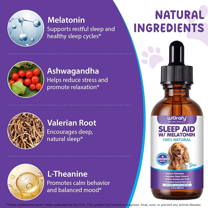 Melatonin for Dogs, Bacon, 60ml