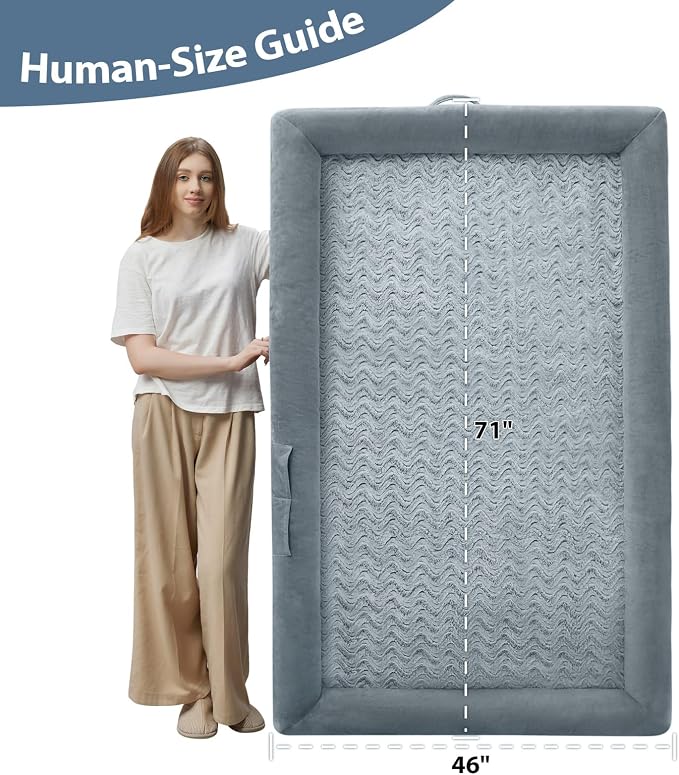 WNPETHOME Orthopedic Human Dog Bed for Adult - Large