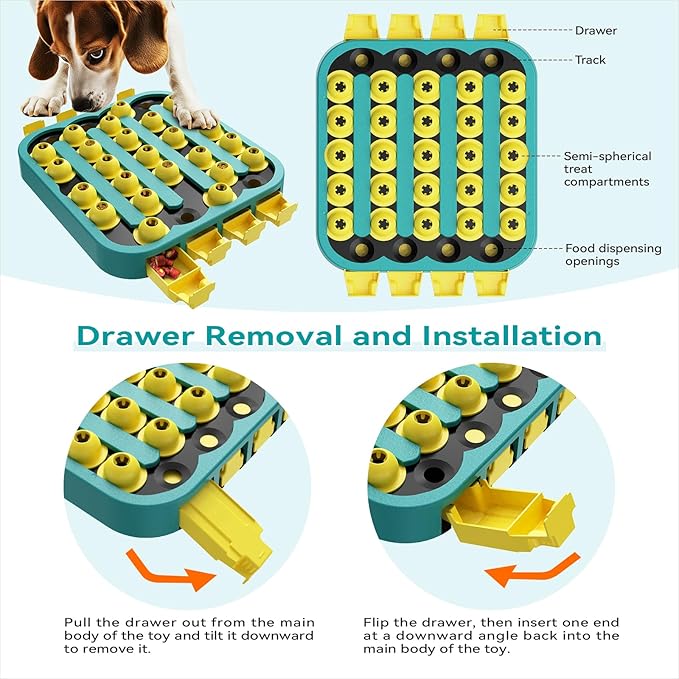 KADTC Dog Puzzle Toy, Extra-Large Size, 4 Levels of Step-by-Step Challenge, Beginner to Export, Slow Feeder & Mental Stimulation for Smart Dogs Enrichment Toys