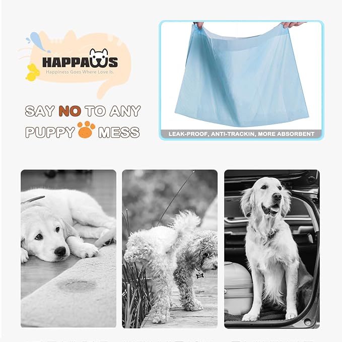 Pee Pads for Dogs, Multi-Sized 5-Layer Leak-Proof Puppy Pads Pet Training Pads for Dogs and Cats, 30*30inches 150 Count Disposable Strong Absorption Pads for Doggie Kittens Rabbits