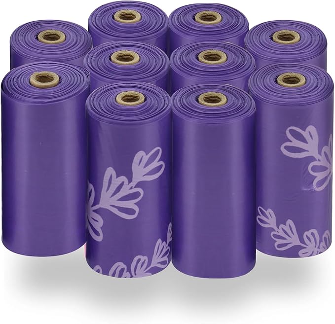 Best Pet Supplies Dog Poop Bags for Waste Refuse Cleanup, Doggy Roll Replacements for Outdoor Puppy Walking and Travel, Leak Proof and Tear Resistant, Thick Plastic - Assorted, 600 Bags