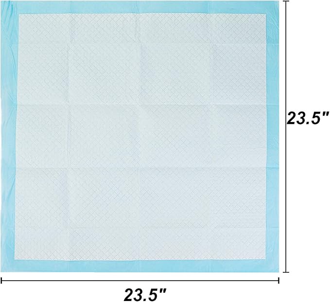 Dog and Puppy Training Pads， Disposable Dog Pee Pads (40, 23.5"*23.5"(60*60cm))