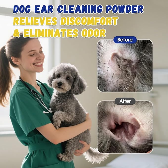 Dog Ear Powder for Hair Removal, Grooming Grip Powder