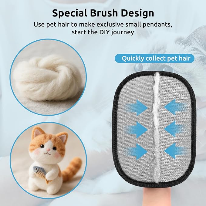 SAWMONG Pet Hair Removal Glove, 2-Pack