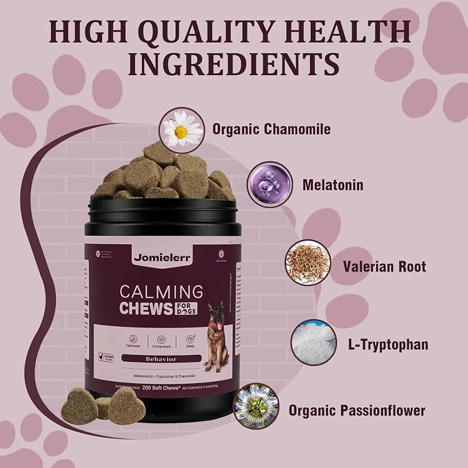 Calming Chews for Dogs 200 ct, Melatonin, Chicken, 200-Pack, 200 ct