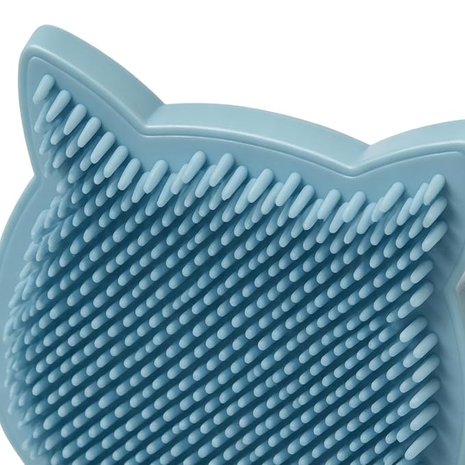 Cat Self Groomer - Corner Massage Brush, Loose Hair Remover, ABS | Bristle Scratching Rubbing Pad, Calming Grooming Instinct, Indoor Apartment Farmhouse Bedroom Balcony