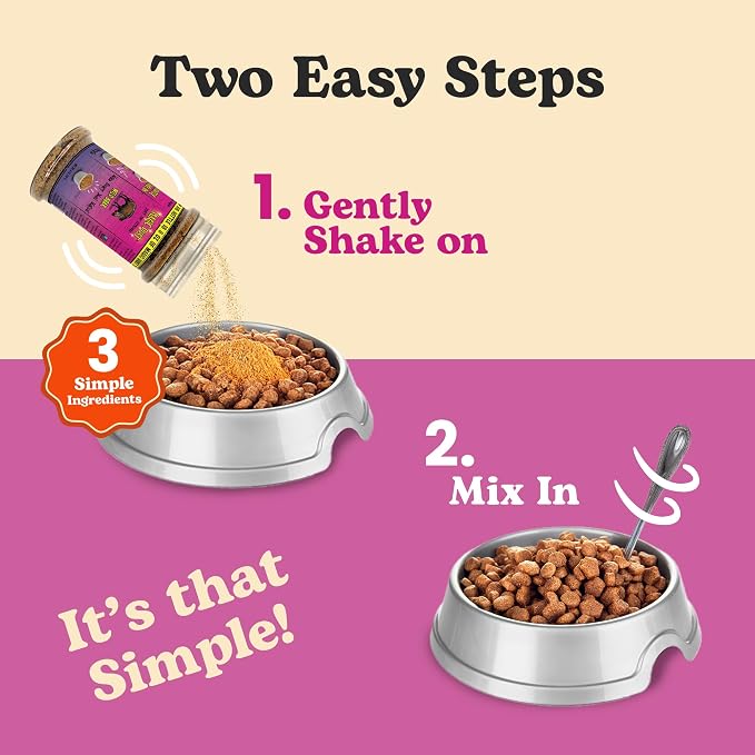 Magic Dust Wild Boar Jerky Topper, Single Protein Pet Food Topper for Dogs & Cats, Enhance Flavor & Elevate Mealtime Excitement for Picky Eaters, Made in USA - 8 Ounce Bottle