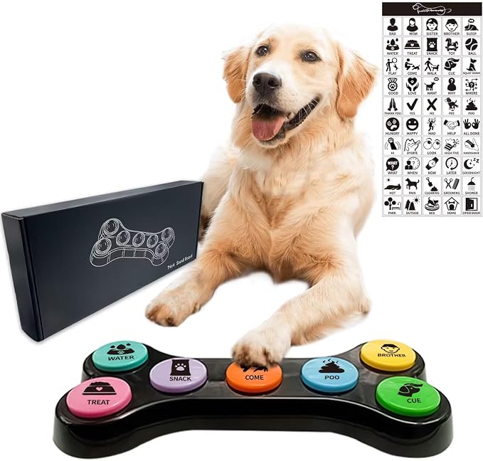 Dog Buttons for Communication, 7 in 1 Talking Button Set