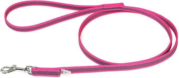 Color & Gray Super-Grip Leash with Handle, 14 mm x 2 m, Pink-Gray