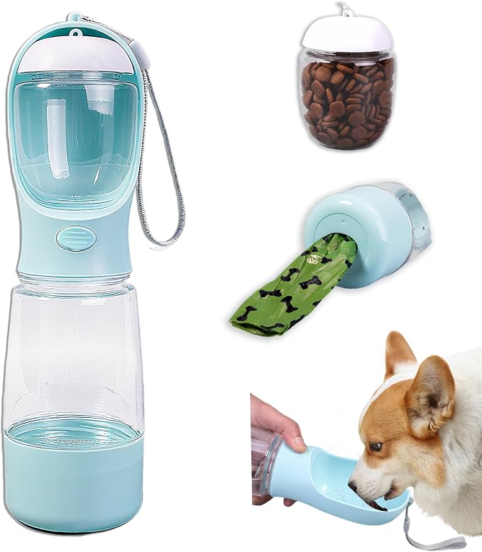 Portable Dog Water Bottle, Blue