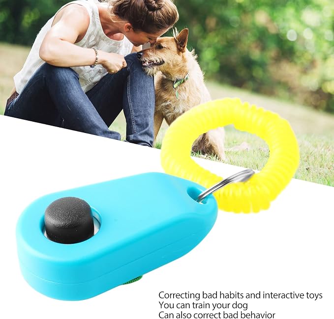 Chrees Dog Training Clicker Ring, Sky Blue