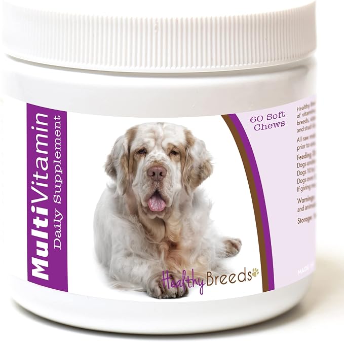 Healthy Breeds Clumber Spaniel Multi-Vitamin Soft Chews 60 Count (1127-clum-001)