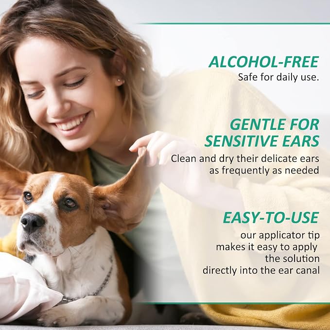 Ear Cleaner for Dogs, Ear Infection Treatment, 60ml