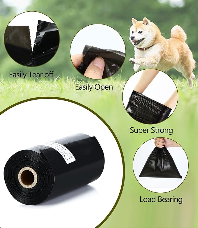 Biodegradable Dog Poop Bag 1080 Counts, Eco-Friendly Dog Waste Bags With 1 Free Dispenser, Leak Proof Pet Waste Disposal Refill Bags (Scented)