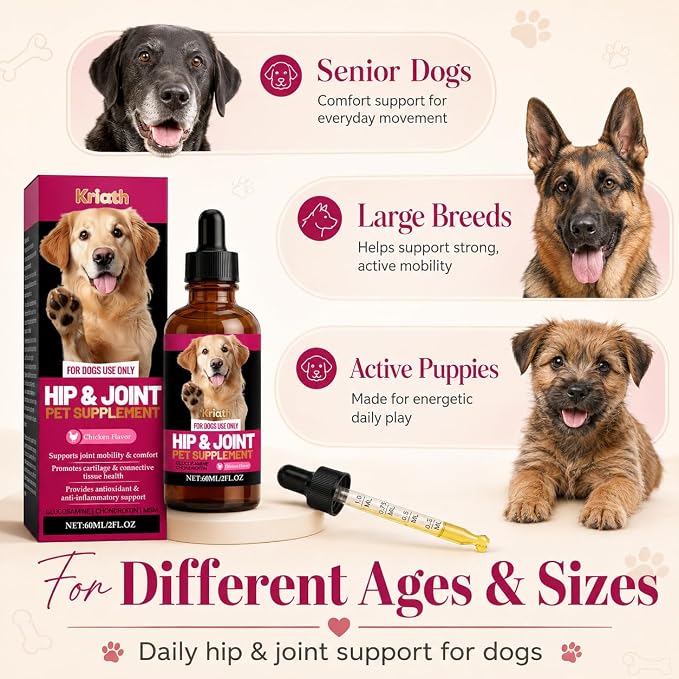 Liquid Hip and Joint Supplement for Dogs