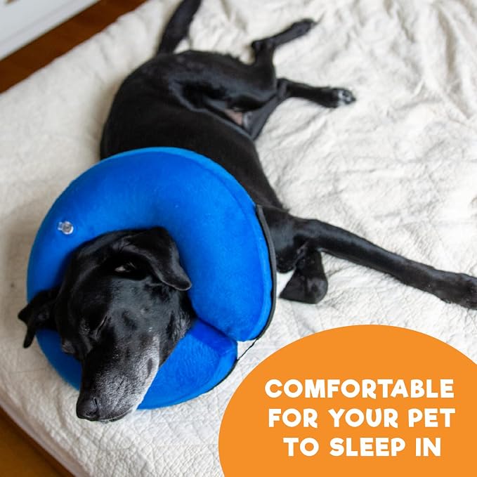 BENCMATE Inflatable Dog Cone Collar Alternative After Surgery XXLarge | Soft Dog Cone for Small Medium Large Dogs and Cats, Doggie Neck Donut Recovery ECollar to Stop Licking,HeartShape