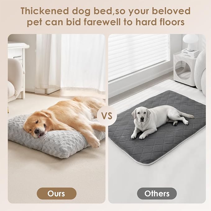 EHEYCIGA Washable Dog Beds Medium Sized Dog, 29x21 Inch Pet Bed, Grey