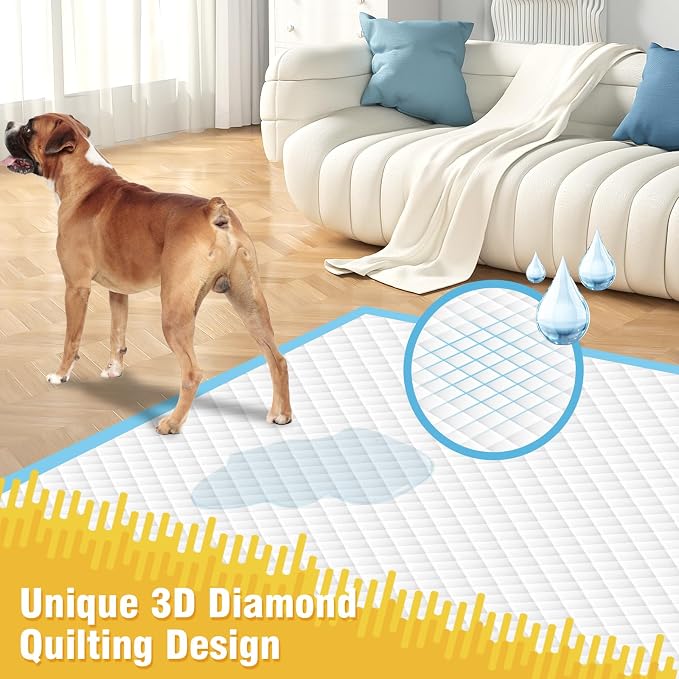 VJJ Dog Pee Pads Extra Large 30x36in 35 Counts, XXL Puppy Pads, Large Pee Pads for Dogs, Disposable Urine Dog Pads Doggie Pads, Thicken Pet Pads for Dogs Cats Rabbits