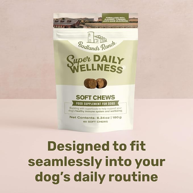 Badlands Ranch Super Daily Wellness Soft Chews for Dogs, 60 Chews