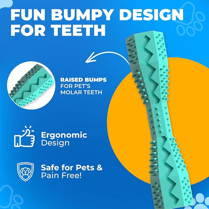 Dog Toothbrush Kit with Travel Cases – 4 Silicone Finger Toothbrushes for Dogs & Cats – Pet Dental Care, Dog Teeth Cleaning, Plaque & Tartar Control (Dog Toothbrush Kit + Dental Chew Toy)