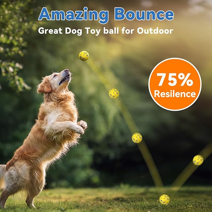 Indestructible Dog Ball Toy, Jolly Ball, Floating, 4-Pack