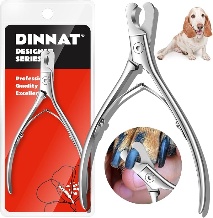 Pet Nail Clippers for Dogs & Cats, Ergonomic Grooming Tool