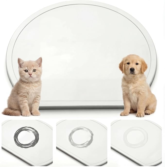 Stone Mat for Dog and Cat Water Bowls 12.6 x 11 Inch Absorbent Feeding Mat Christmas Pet Gift Quick Drying Tray for Pet Water Fountains Diatomaceous Earth Accessories for Messy Drinkers