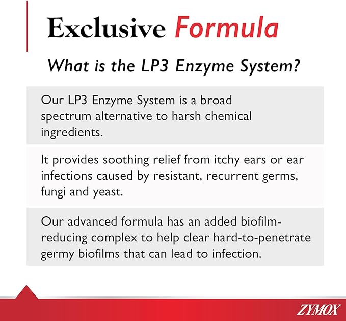 Zymox Advanced Formula Otic Plus Ear Solution, 1.25oz