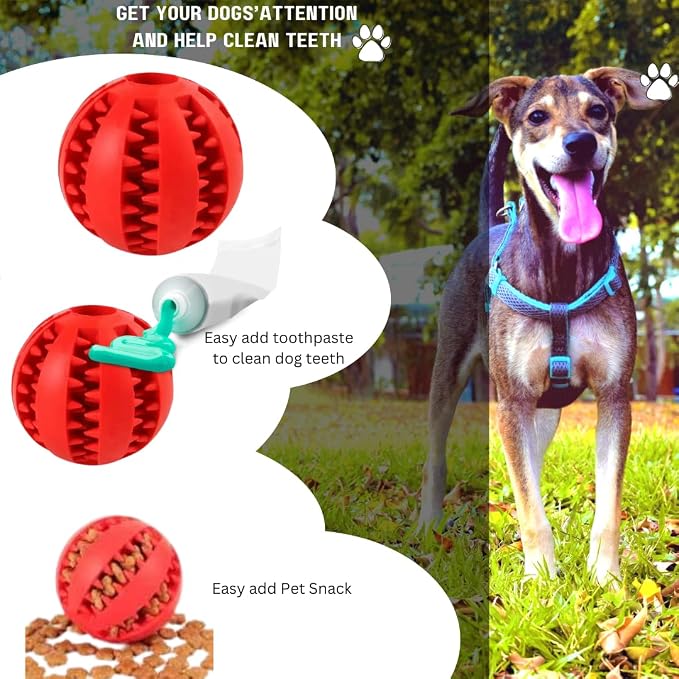 Interactive DogToys Snuffle Double Cloth Strip with Hidden Food Puzzle Ball Encourage Natural Foraging Skills,Slow Food Training to Relieve Boredom and Stimulating (Red/Yellow/Multi)
