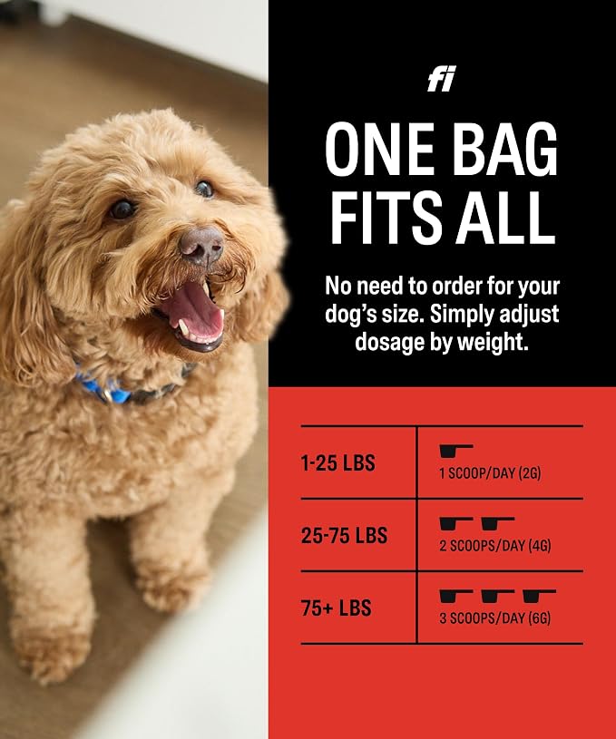 Fi Hip & Joint Supplement for Dogs, Glucosamine, Chondroitin & MSM