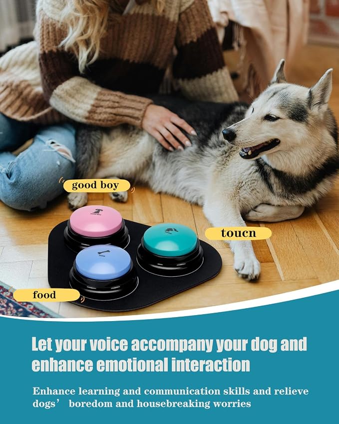 Dog Buttons for Communication, 9 Pcs