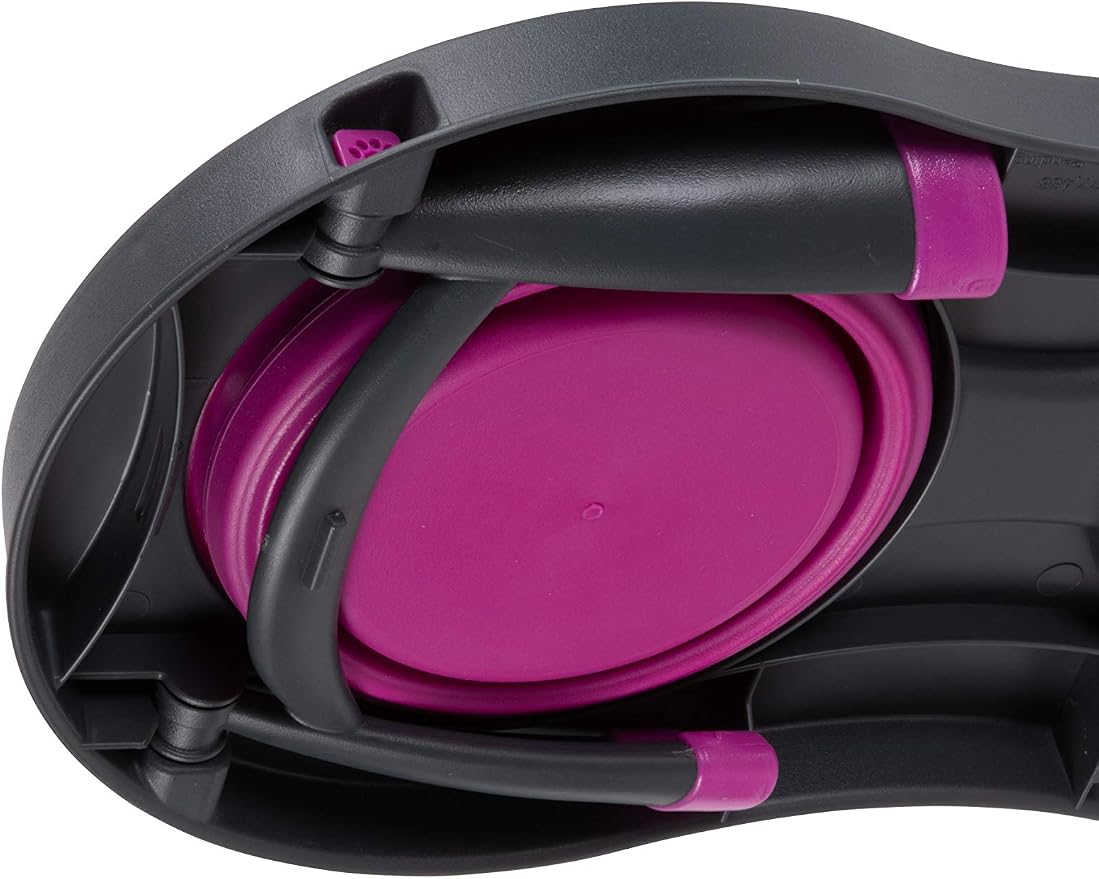 Dexas Pets Double Elevated Pet Feeder, Fuchsia, Small/1 Cup Capacity Bowls (PW1004322405) (Pack of 2)