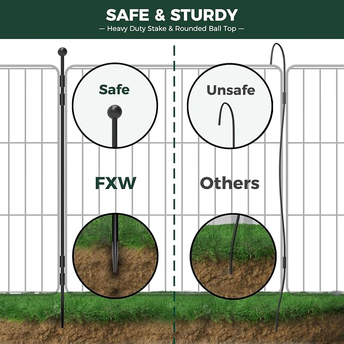 FXW MiniPaws Unleashed Dog Playpen, 32in 6 Panels