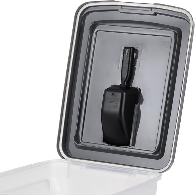 IRIS USA Dog Food Storage Container, Up to 58 lbs, Dark Gray