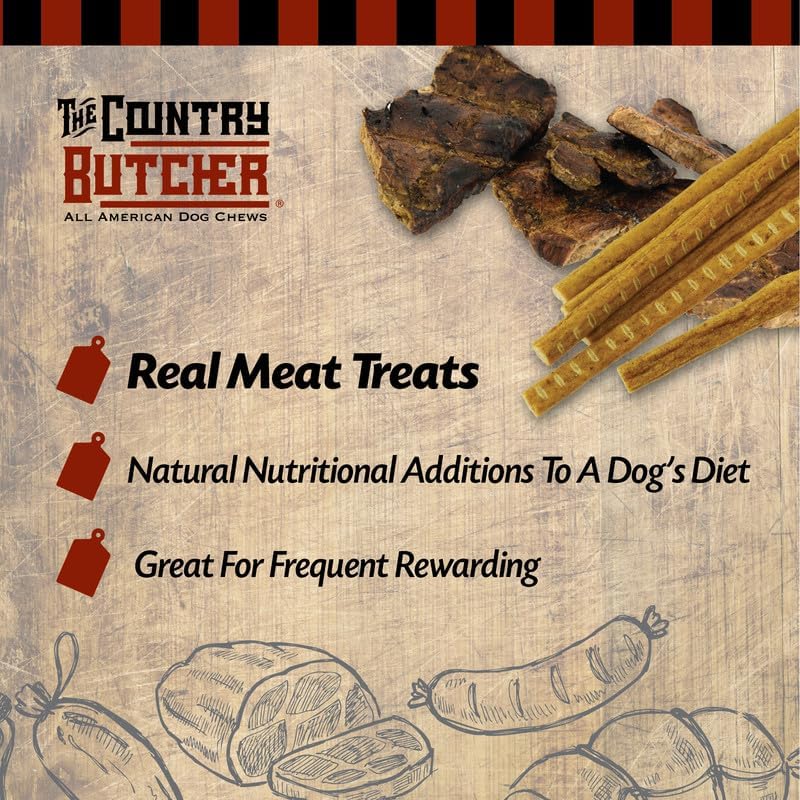 THE COUNTRY BUTCHER Chicken Feet Dog Treats, Nails Removed, USA, 30 Count