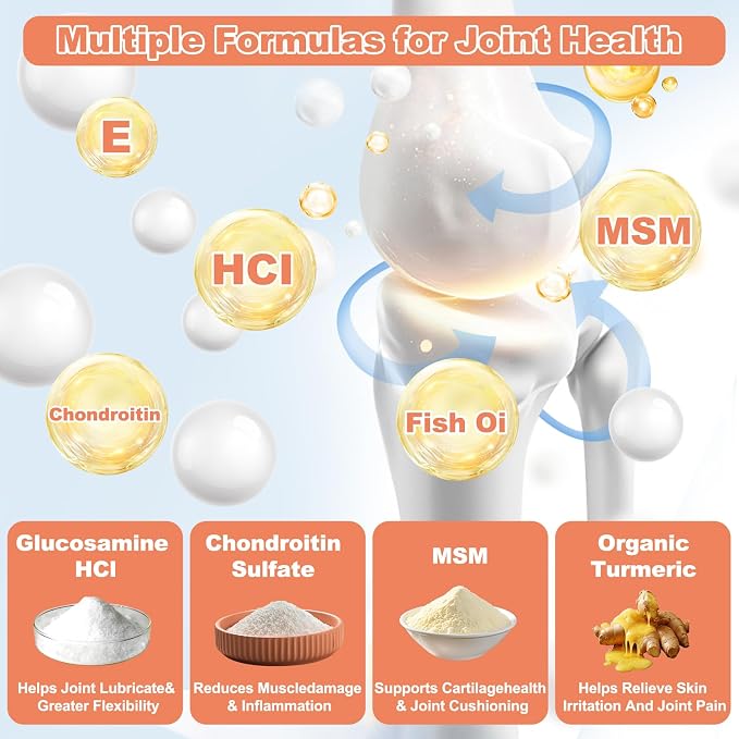 Chewable Bone Health for Dogs & Cats Promotes Tissue Repair, Supports Bones& Muscles, Digestive, Skin, Coat and Improved Nutrient Absorption, 120 Soft Chews.