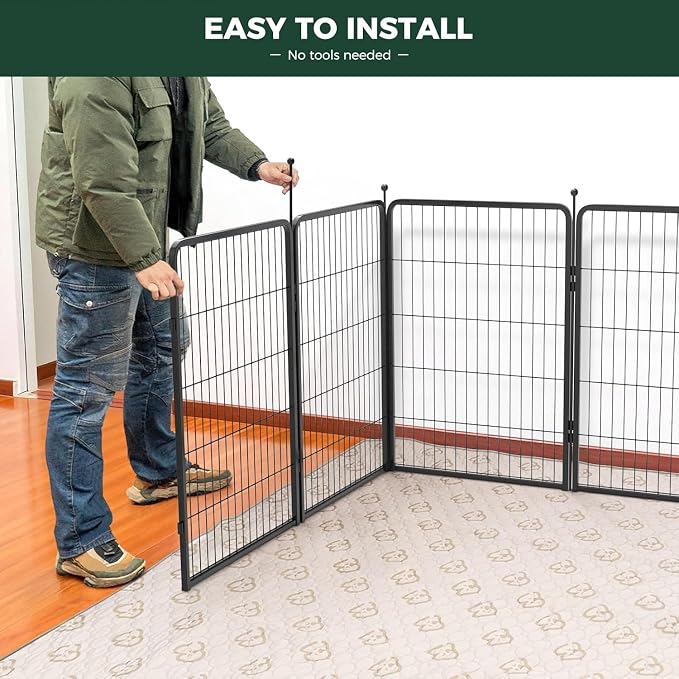 FXW Rollick Unleashed Dog Playpen, 40in, 16 Panels with Connectors, 2-Pack, Medium/Large