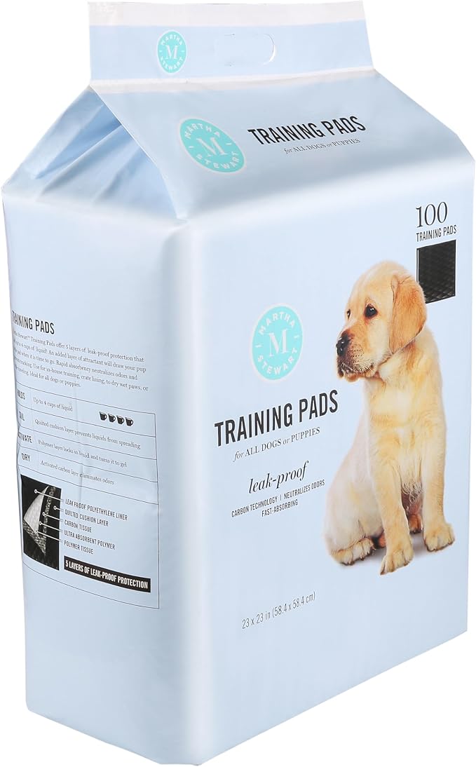Martha Stewart for Pets Training Pads for All Dogs & Puppies | 23" x 23" Puppy Pads Effective Way to Train Your Dog or Puppy and Keep Your Home Clean (Pack of 1,100 Count Total)