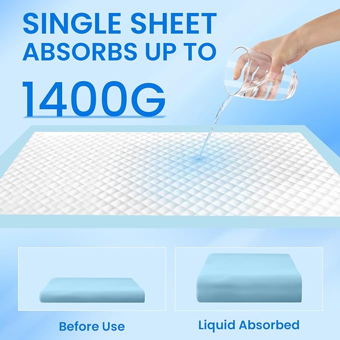 Dog Pee Pads Extra Large, Training Pads 28x30 50 Count, Pee Pad for Dogs, Super Absorbent Leak-Proof Quick Drying Pee Pads