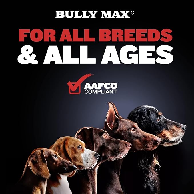 Bully Max 2-in-1 Muscle Builder Chewable Tablets for Puppies & Adult Dogs - Puppy & Dog Vitamins & Supplements for Muscle Gain & Growth - Ultimate Canine Multivitamins for All Breeds & Ages - 60 Tabs